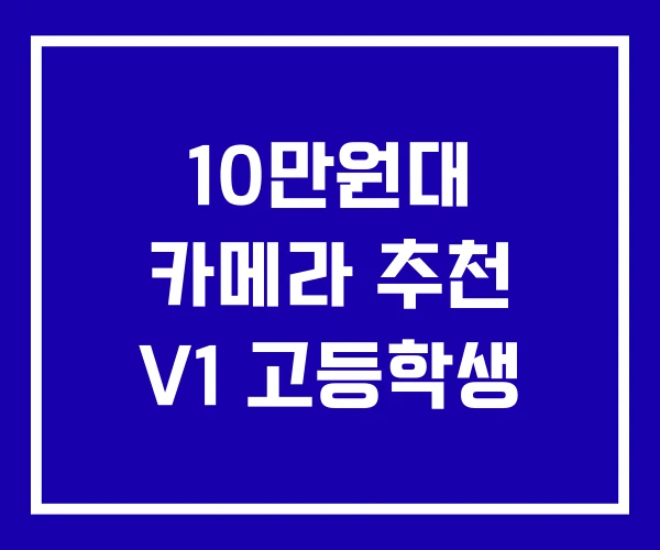 10만원대 카메라 추천 V1 고등학생 10만원대 카메라 추천 V1 고등학생