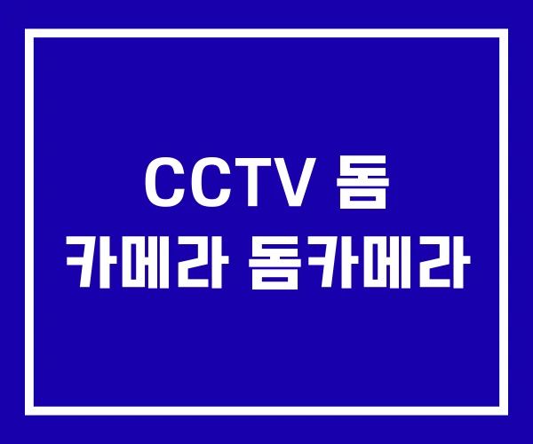 CCTV 돔 카메라 돔카메라