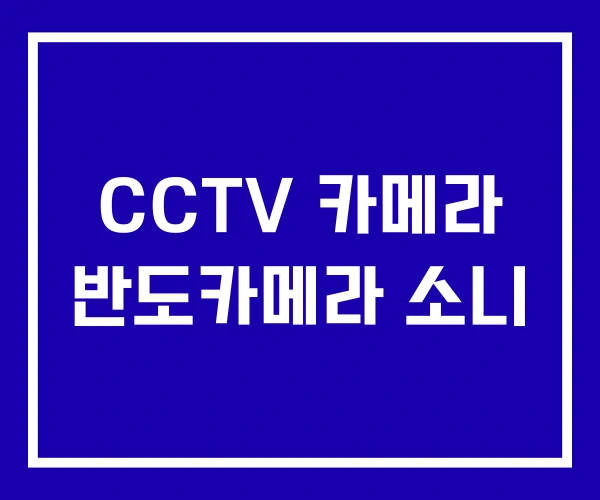 CCTV 카메라 반도카메라 소니 CCTV 카메라 반도카메라 소니
