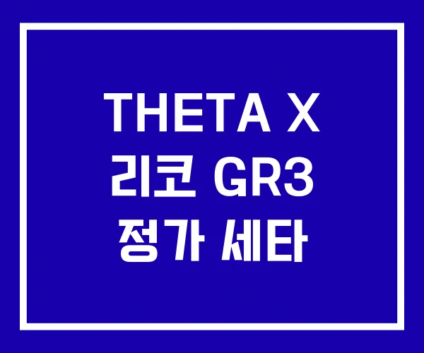 THETA X 리코 GR3 정가 세타 THETA X 리코 GR3 정가 세타