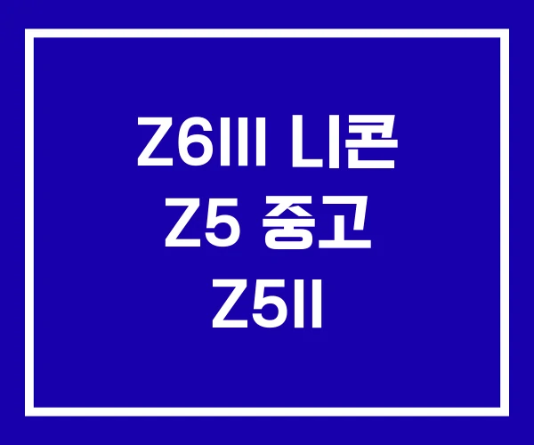 Z6III 니콘 Z5 중고 Z5II Z6III 니콘 Z5 중고 Z5II