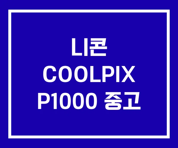 니콘 COOLPIX P1000 중고