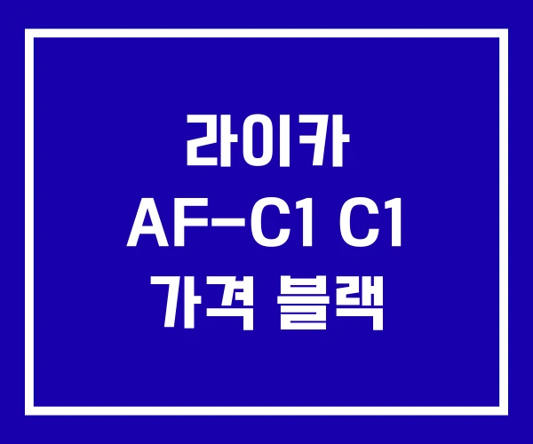 라이카 AF-C1 C1 가격 블랙
