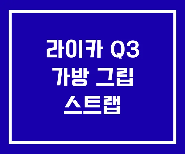 라이카 Q3 가방 그립 스트랩