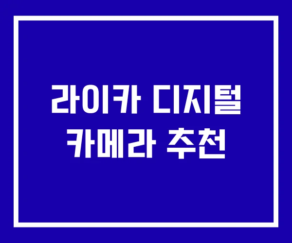 라이카 디지털 카메라 추천 라이카 디지털 카메라 추천