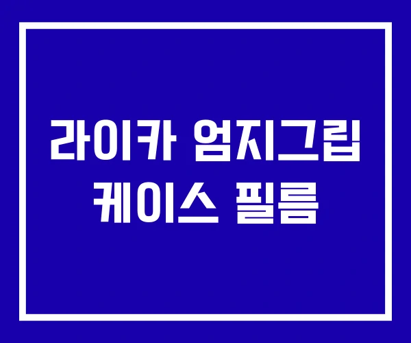 라이카 엄지그립 케이스 필름