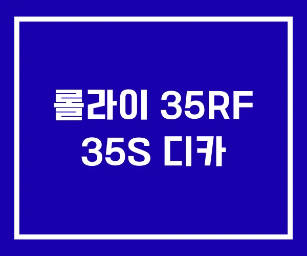 롤라이 35RF 35S 디카 롤라이 35RF 35S 디카