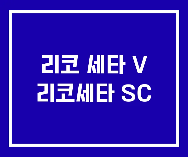 리코 세타 V 리코세타 SC 리코 세타 V 리코세타 SC