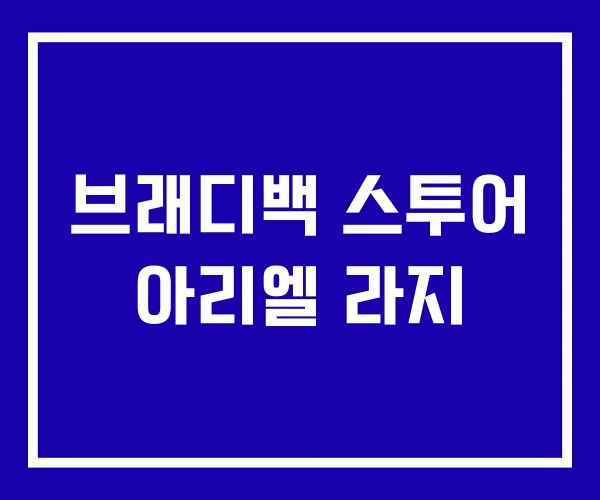 브래디백 스투어 아리엘 라지