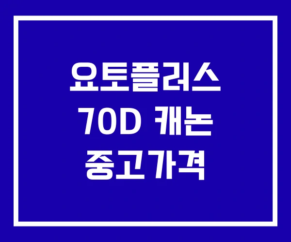 요토플러스 70D 캐논 중고가격 요토플러스 70D 캐논 중고가격