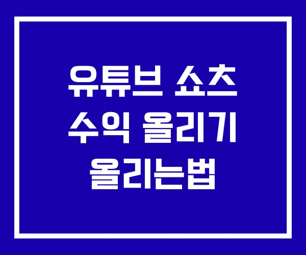 유튜브 쇼츠 수익 올리기 올리는법 유튜브 쇼츠 수익 올리기 올리는법