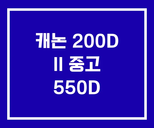 캐논 200D II 중고 550D