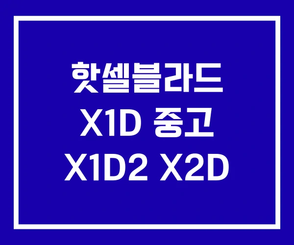 핫셀블라드 X1D 중고 X1D2 X2D
