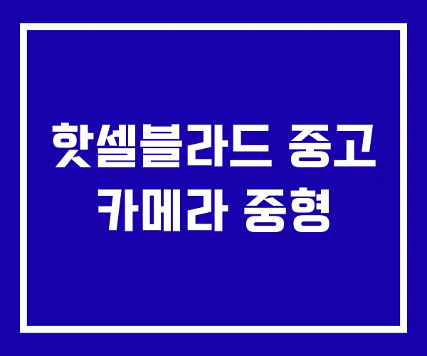 핫셀블라드 중고 카메라 중형 핫셀블라드 중고 카메라 중형