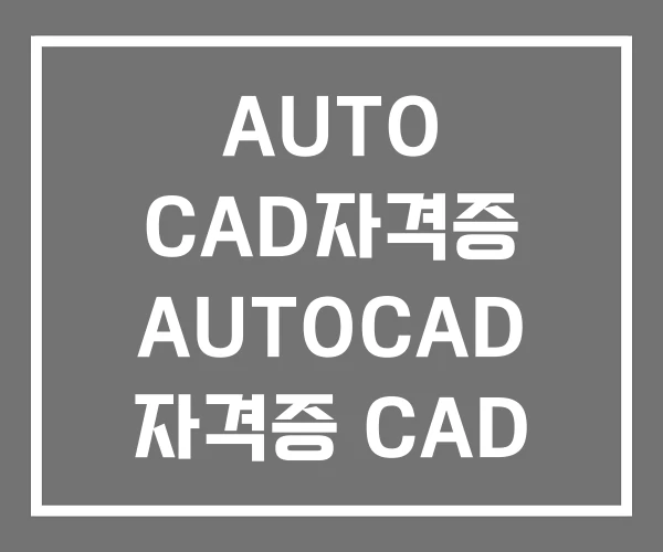 AUTO CAD자격증 AUTOCAD 자격증 CAD AUTO CAD자격증 AUTOCAD 자격증 CAD