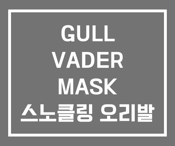 GULL VADER MASK 스노클링 오리발