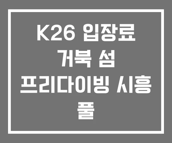 K26 입장료 거북 섬 프리다이빙 시흥 풀 K26 입장료 거북 섬 프리다이빙 시흥 풀