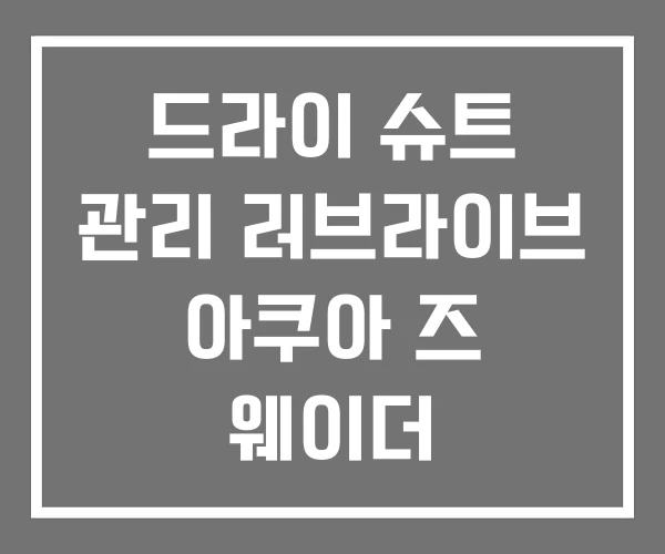 드라이 슈트 관리 러브라이브 아쿠아 즈 웨이더