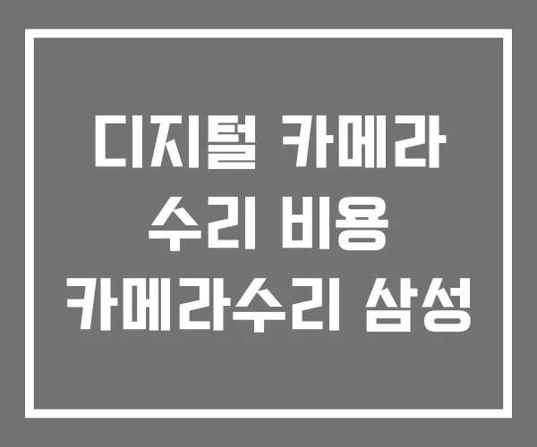 디지털 카메라 수리 비용 카메라수리 삼성 디지털 카메라 수리 비용 카메라수리 삼성