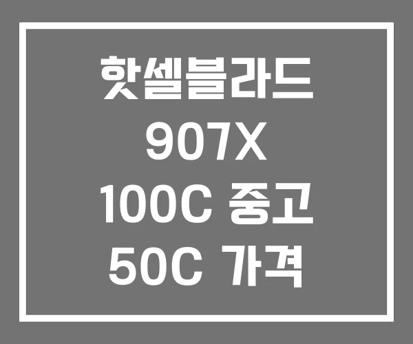 핫셀블라드 907X 100C 중고 50C 가격